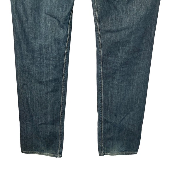 Vintage 90s Levis 501 Jeans Mens 32x34Dark Wash Straight Leg Button Fly Stretch - Picture 11 of 15